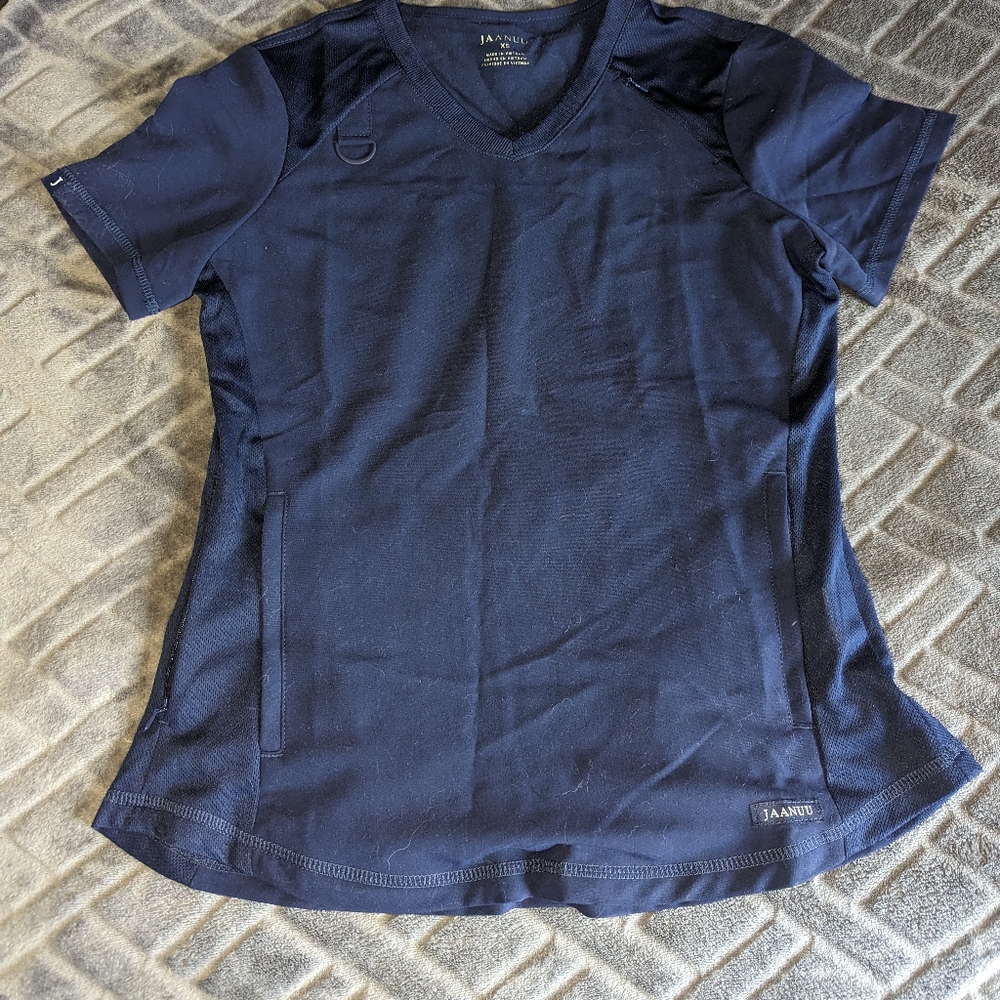 Jaanuu Navy XS scrub top